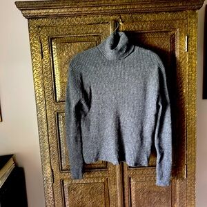 Neiman Marcus ribbed turtle neck sweater